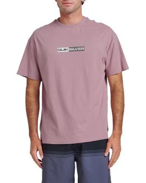 Quiksilver Saturn Tech Graphic T-Shirt - Purple