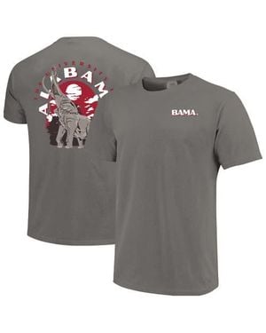 Image One Alabama Crimson Tide Comfort Colors Team Statue T-Shirt - Gray