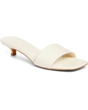 Open Edit Tanner Kitten Heel Sandal - White