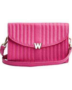 Wolf Mimi Crossbody Bag With Wristlet - Pink