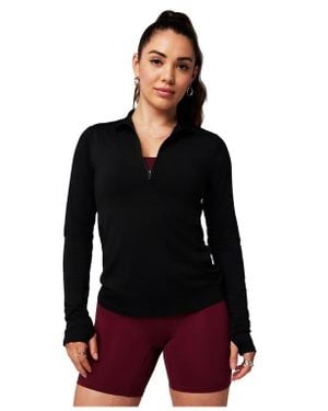 Fabletics Feather Tech+ Half-Zip Top - Black