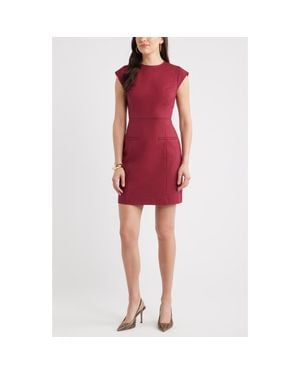 Chelsea28 Cap Sleeve Dress - Red