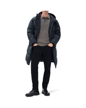 Rag & Bone Victor Down & Feather Fill Cotton Blend Coat - Black
