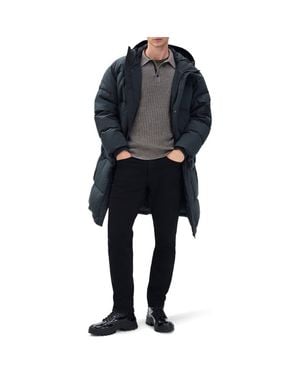 Rag & Bone Victor Down & Feather Fill Cotton Blend Coat - Black