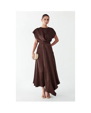 Willa Veronica Dress - Brown