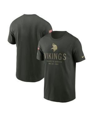 Nike Minnesota Vikings 2025 Salute To Service Sideline Primary Edge Dri-Fit T-Shirt - Green