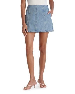 French Connection '90S Seamed Denim Miniskirt - Blue