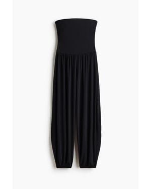 H&M Balloon-Leg Bandeau Jumpsuit - Black