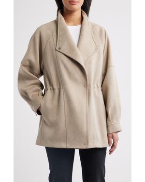 Sam Edelman Faux Suede Jacket - Natural