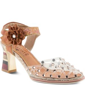 Spring Step Sassylady Ankle Strap Sandal - Metallic