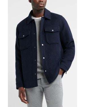 Nordstrom Wool Blend Shirt Jacket - Blue