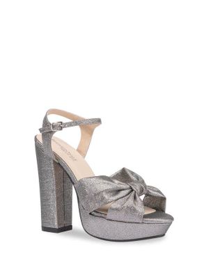 Touch Ups Women's Ankle Strap Platform Sandals – Glitter Chunky Heel (4 Inch) - View #12