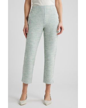 Hue Stretch Bouclé Skimmer Pants - Gray