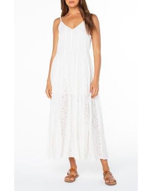 Roxy Jardin Bloom Lace Maxi Dress - White