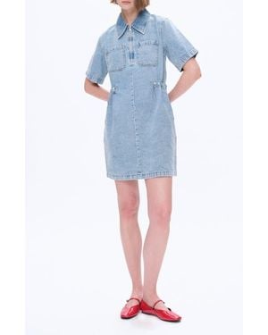 Bayeas Denim Shirtdress - Blue