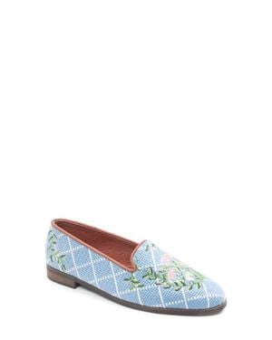 PAIGE Needlepoint Loafer - Blue