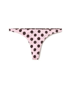 Mango Reversible Polka Dot Bikini Bottoms - White