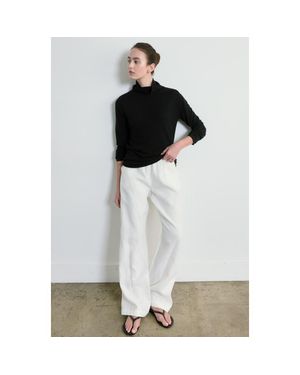 ALMINA CONCEPT Funnel Wool/Cash Turtleneck - Black