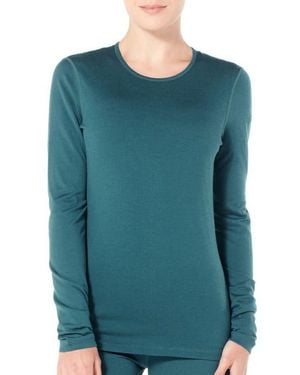Icebreaker Merino 200 Oasis Long Sleeve T-Shirt - Blue