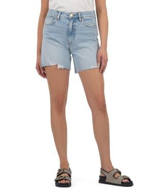 Kut From The Kloth Hailey High Waist Cutoff Denim Shorts - Blue