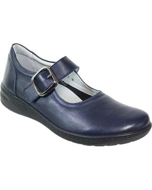 David Tate Pace Leather Mary Jane - Blue
