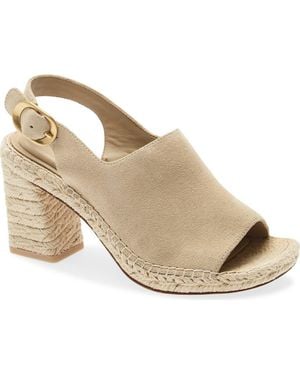 Rag & Bone Gigi Slingback Platform Espadrille Sandal - Metallic
