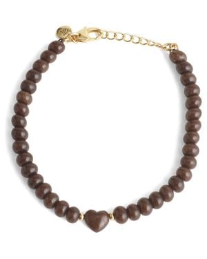 Madewell Semiprecious Heart Beaded Charm Bracelet - Metallic