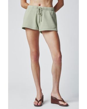 Florence By Mills Embroidered Sweat Shorts - Green