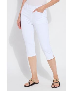 Lyssé Granada High Waist Capri Jeans - White