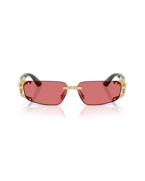 Versace 59Mm Rectangular Sunglasses - Red