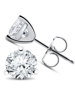 Bliss Diamond 1 1/2 Ct Tdw Lab Grown Diamond Martni Studs 14K - Metallic
