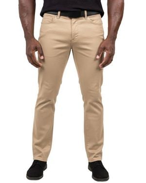 Maceoo Marthyr001 Slim Stretch 5-Pocket Pants - Natural