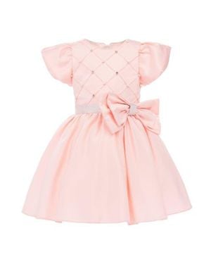 Tulle Sevilla Teacup Bow Dress - Pink