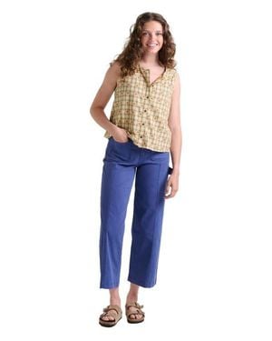 Toad & Co. Linden Wide Leg Pant - Blue