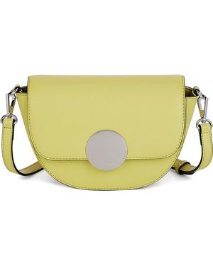 orYANY Lottie Leather Saddle Crossbody Bag - Green