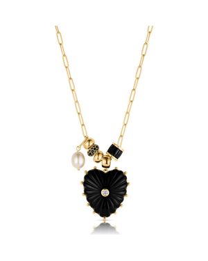 Thatch Soirée Necklace - Metallic