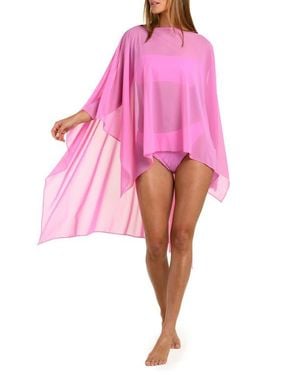 Sunshine 79 Maximal Mesh Cover-Up Top - Pink