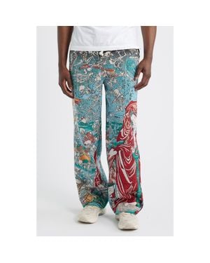 VERYRARE Jigoku Dayu Drawstrings Pants - Blue