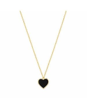 Rejected Hearts Club Single Hearted Girl Heart Necklace - Metallic