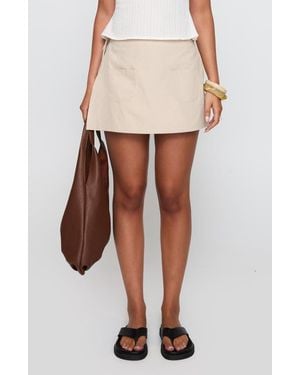 Princess Polly Gigi Wrap Skort - White
