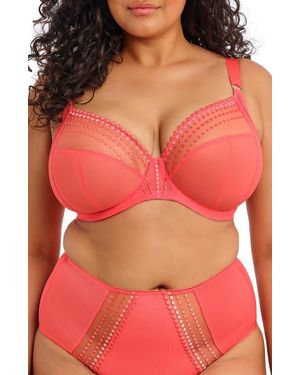 Elomi Matilda Full Figure Underwire Plunge Bra - Red