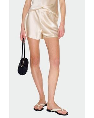 Reformation Gale Silk Shorts - Multicolor