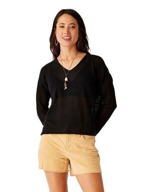 Carve Designs Lightweight Mesh Pullover - Black