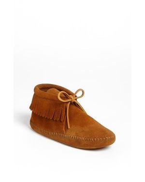 Minnetonka Kids' Classic Fringe Boot - Brown