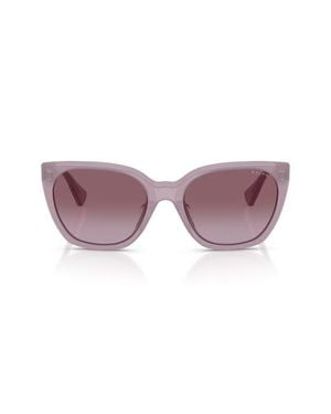 Ralph 56Mm Ra5330U Gradient Butterfly Sunglasses - Purple