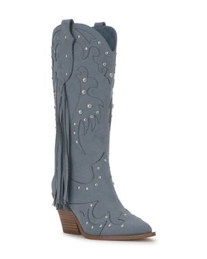 Jessica Simpson Piarin Pointed Toe Western Boot - Blue