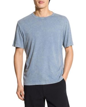 Theory Washed Pima Cotton T-Shirt - Blue