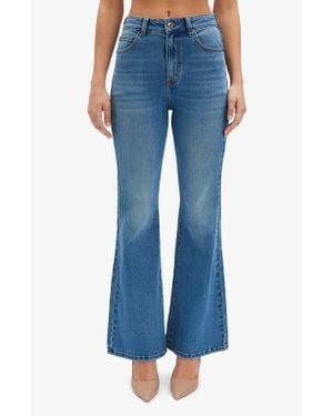 Bardot Ashlynn High Waist Bootcut Jeans - Blue