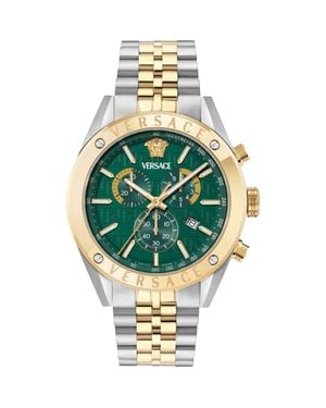 Versace Athletic Chronograph Bracelet Watch, 44Mm - Metallic