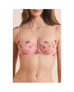 Etam Tomato Love Underwire Bra - Pink